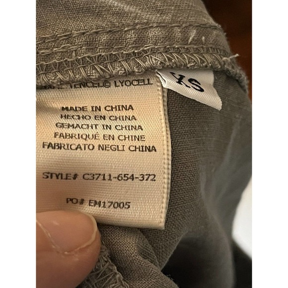 Anthropologie Cloth & Stone Pants •XS• Green Cargo Cropped Soft Tencel Joggers - Picture 5 of 5